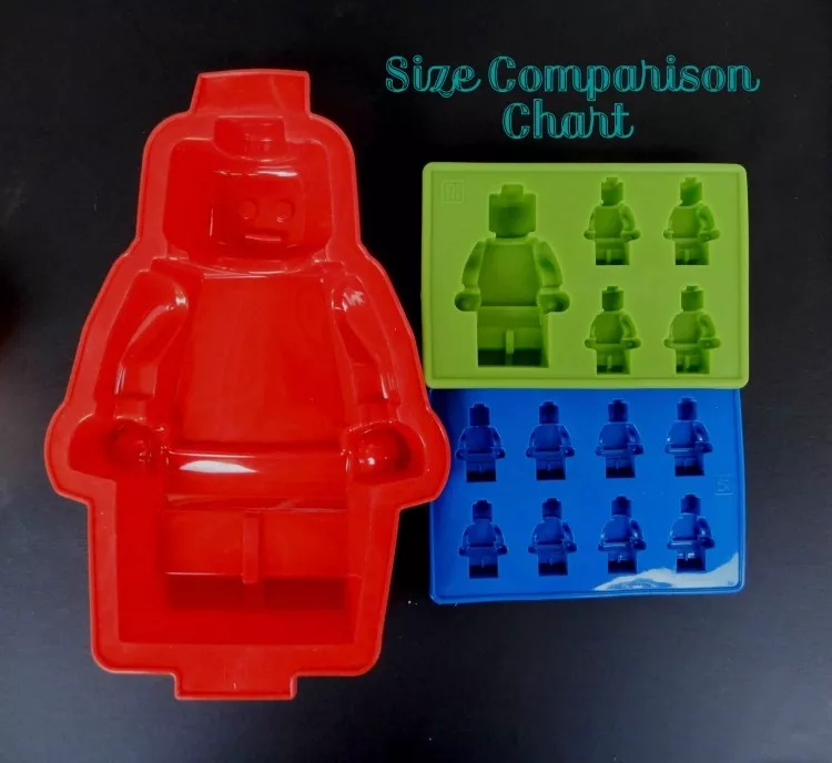 MULTI LEGO BRICKS LEGO MEN MOULDS SILICONE ICE BLOCKS JELLY