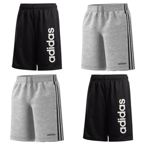 Adidas Garçons Short Essentials Enfants Football Entraînement Toison Coton  Taille Noir | eBay