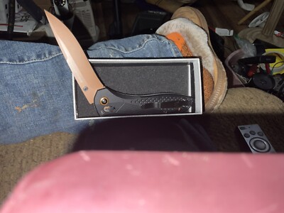 Benchmade Seven Ten Black Aluminum 710 Limited 4'' Drop-Point Folding Knife