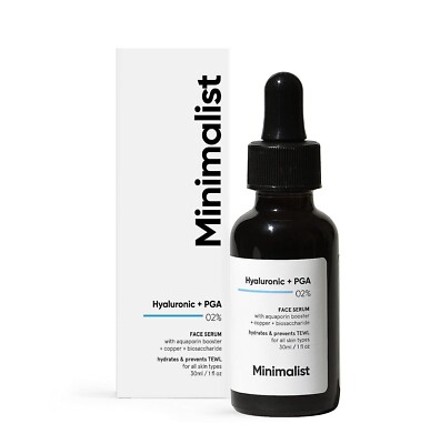Minimalist 2% Hyaluronic Acid + PGA Serum for Glowing Skin & Fines Lines 30ml