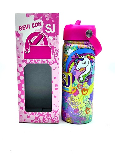 SEVEN SJ GANG FLASCHE Edelstahl bottle WASSERDICHT 500 ml mit Auslauf - Bild 3 von 8