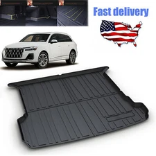 Cargo Trunk Tray Liner Mat Floor Carpet All-weather for Audi Q7 2015-2024 7seats