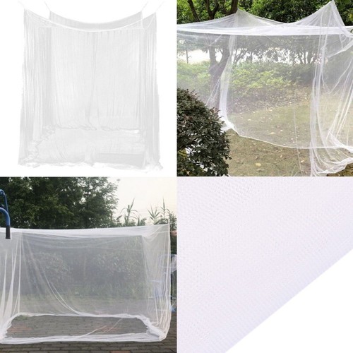 4 Corner Hanging Bed Canopy Mosquito Net For Double King Bed Camping Netting - Picture 9 of 9