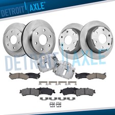 Front Rear Disc Rotors Brake Pads Rear Calipers For Silverado Sierra 1500 Tahoe Front Rear Disc Rotors Brake Pads Rear Calipers For Silverado Sierra 1500 Tahoe