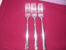 Set Of 2 + 1 Mikasa MIS60 Glossy Stainless Dinner Forks 8” GF4