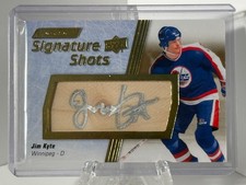 2025 UD Engrained Icons Jim Kyte Signature Shots Memorabilia Auto