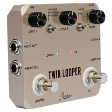 Double tap Dingle Music Sentence Loop Recorder Effect Device Metal Material