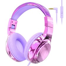 Kids Headphones Wired with Mic, 85/94dB Safe Volume Limit, Foldable Over Ear,...
