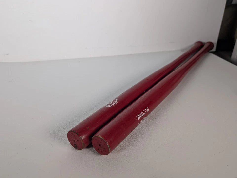 Lote de 2 mini bates de béisbol 1996 Cincinnati Reds Souvernir 22" Tei MLB color rojo Foto 4 de 4