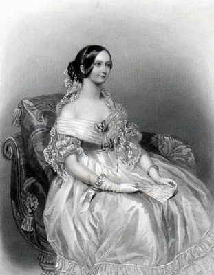 MRS KYNASTON 1842 W. Joseph Edwards - Fanny Corbaux ANTIKER STICH