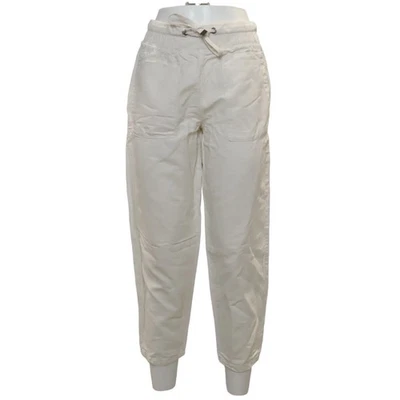 Zara, pantalon, taille : XS, beige, coton/lin, unicolore, femme #J4y - Photo 1/4