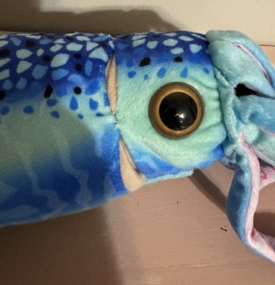 Wild Republic Large Blue Squid Plush Stuffed Animal Spotted 28  Approximate