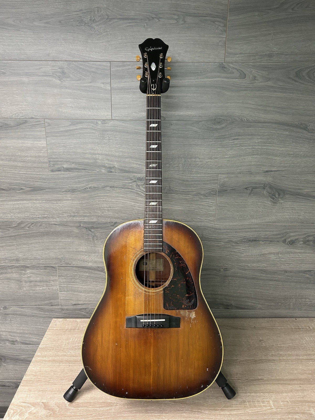 1963 Epiphone Texan FT-79 Slope-Shoulder Sunburst Acoustic Guitar #2711