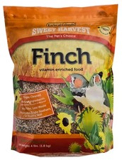 Sweet Harvest Finch Bird Food, 4 lbs Bag - Seed Mix for 4 Pound Pack of 1 