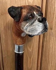 Dog wooden walking stick hand Beautiful wooden walking cane