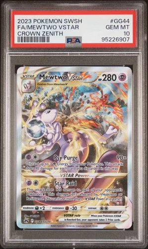 2023 Pokemon Crown Zenith #GG44 Mewtwo Vstar PSA 10