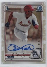2020 Bowman Chrome Prospect Auto Refractor 355/499 Jhon Torres #CPA-JT Auto 0l2