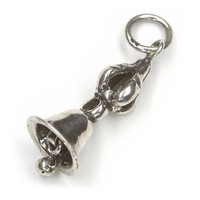 KettenanhäNger Tempelglocke 925 Silber Oxidiert 3Cm Hinduistisch Amulett
