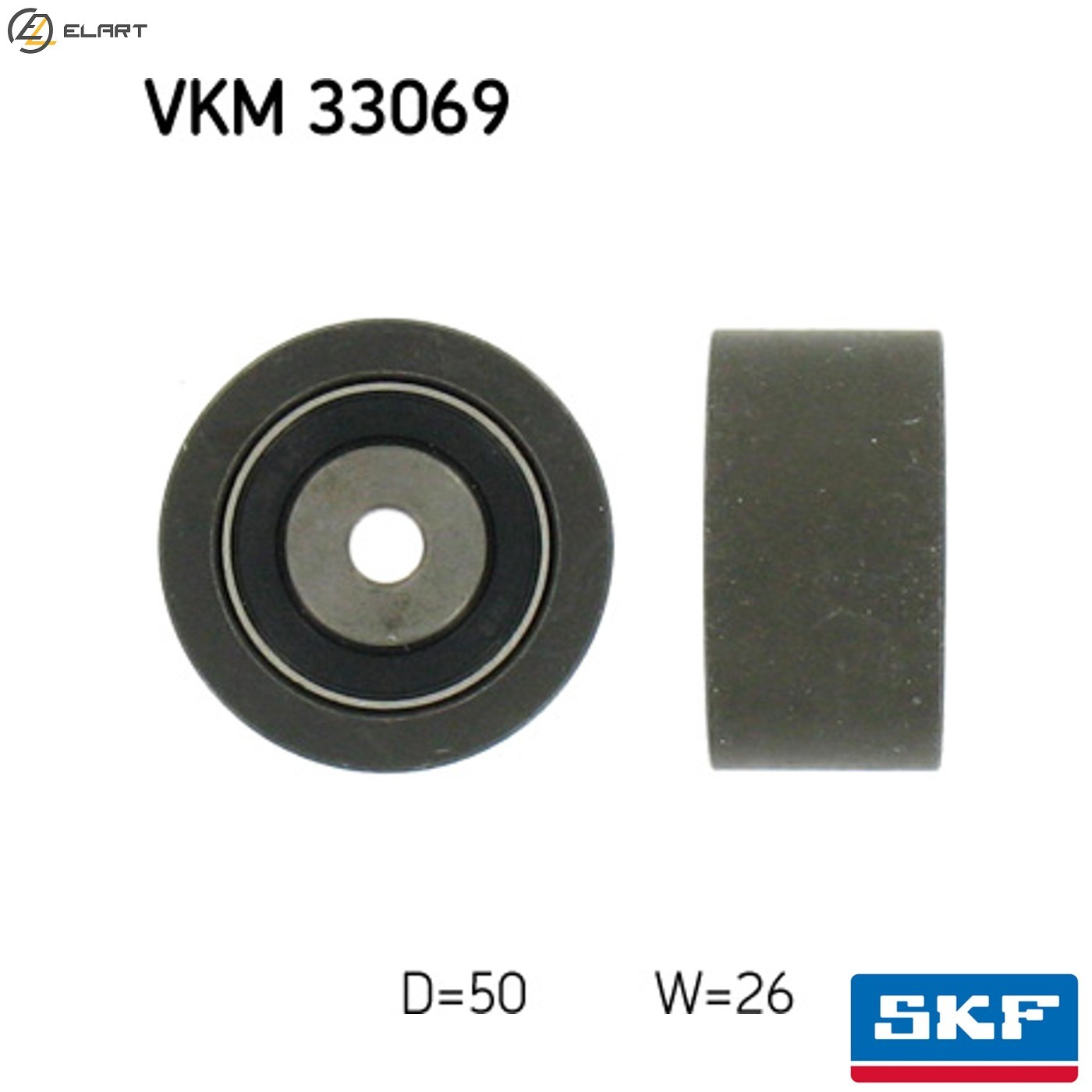 DEFLECTIONGUIDE PULLEY VRIBBED BELT VKM 33069 FOR SUZUKI PEUGEOT PARTNER/MPV