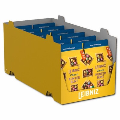 (15,89 /1kg) Bahlsen Leibniz Kunter Bunt Choco, Kekse, 12 Beutel je 125g