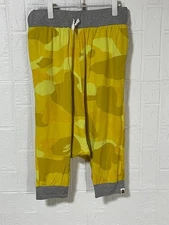 A Bathing Ape Yellow Camouflage Sarouel Pants S Size Men's Fashion