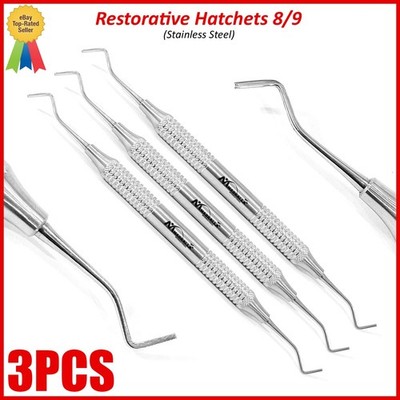 Restorative Enamel Hatchet 8/9 Double Ended German Quality Dental Instrument X3