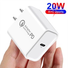 PD 20W USB-C Fast Wall Charger Adapter for iPhone 13 14 15 16 17 Pro Max Samsung