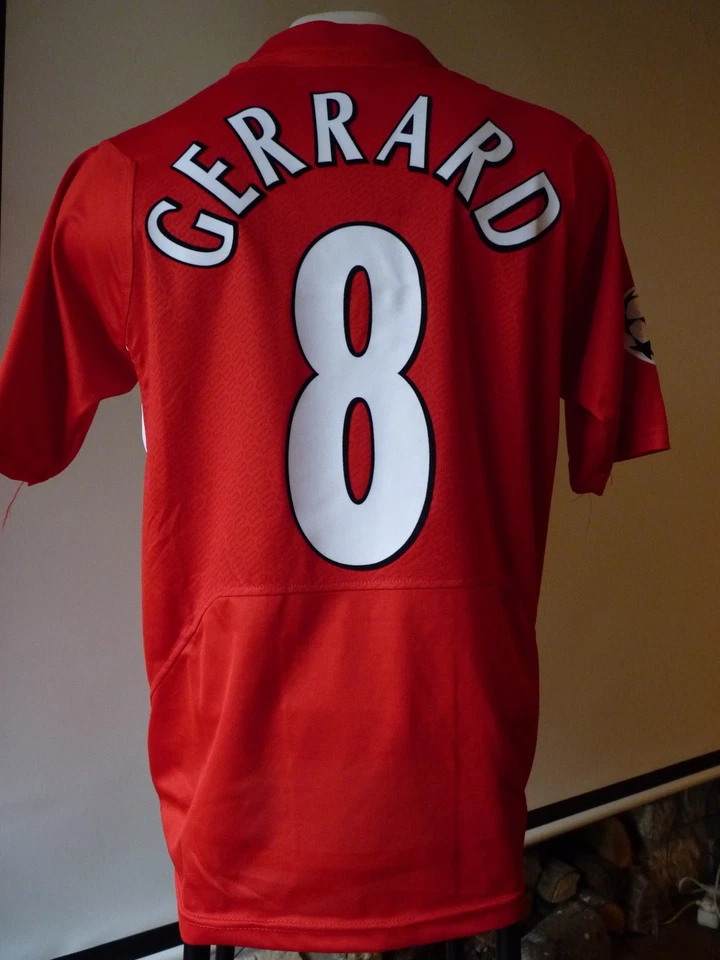 Maillot Gerrard 8 Liverpool FC 2004-2005 Final CL Medium shirt jersey Ed Limitée - Photo 2/4