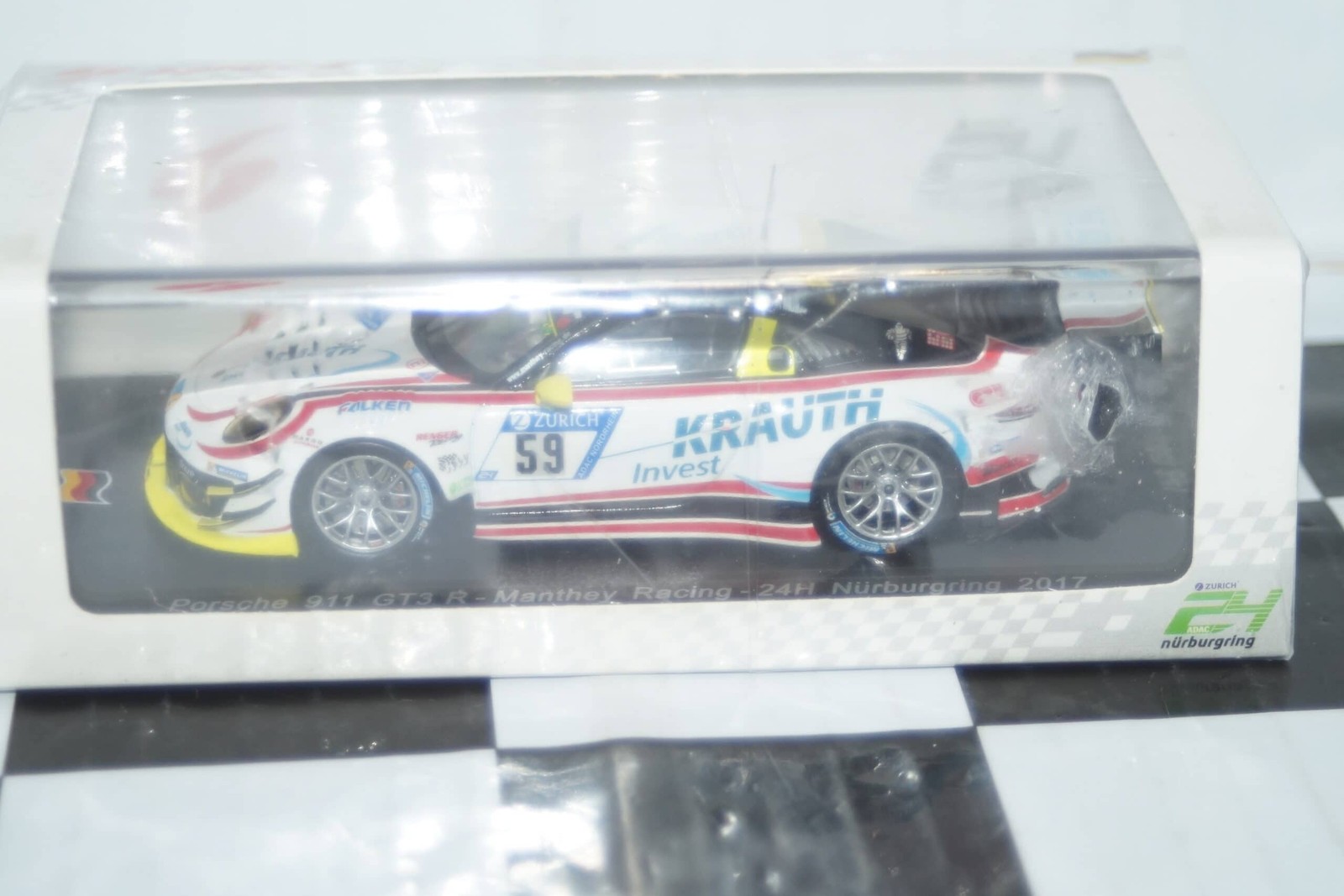 Spark Porsche 911 GT3 R -24HR Nurburgring 2017 1:43 Resin SG324 LTD 300
