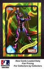 2025 Topps Chrome Marvel #71 Ironheart Yellow Lava Refractor Ironman