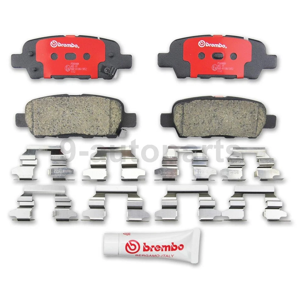 Kit de frenos traseros Brembo rotores de disco pastillas de cerámica para 2008 2009 2010 Infiniti Ex35 Foto 2 de 4