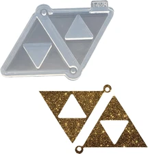 Shiny Glossy Triangle Earring Resin Mold Silicone Molds Epoxy Mold for DIY Earri