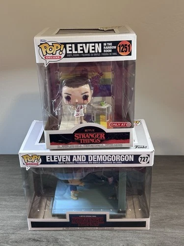 Funko Pop Stranger Things 1251 Eleven Rainbow Room, Eleven demogorgan 727 lot