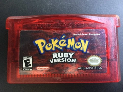 Pokemon Ruby GBA - AUTHENTIC - Dry Battery - Tested