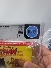 The Simpsons: Bartman Meets Radioactive Man NES WATA 8.0 A+ Brand New Sealed