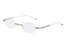 Gentle Monster x Maison Margiela MM217 Silver Clear Eyeglasses 100 Authentic