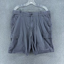 Wrangler All Terrain Gear Shorts Mens 38 Gray Cargo Stretch Hiking Outdoor ATG