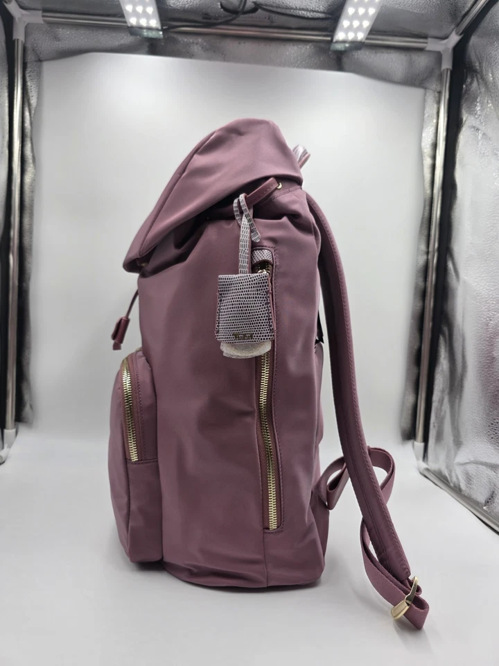 NEW TUMI V4 Women's Rose Ruby Laptop Backpack, 16'25" X 11" X 6" MSRP $450.00 - Image 2 of 4