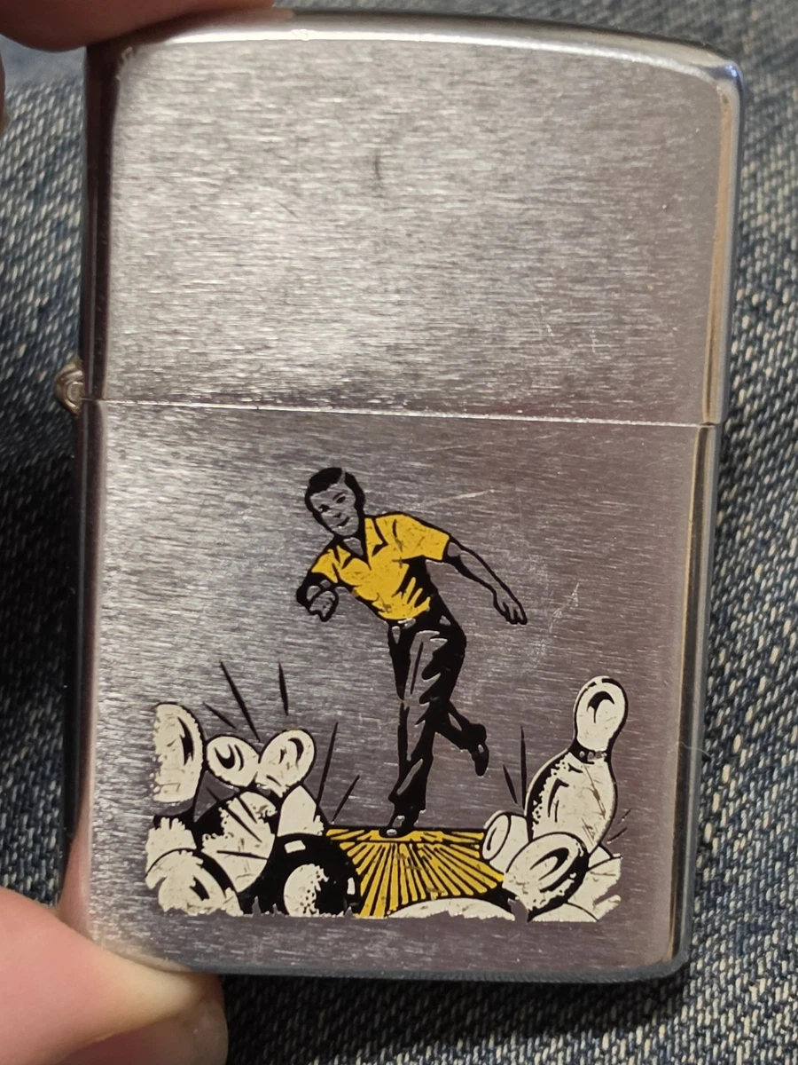 ビンテージzippo 1957年 スポーツシリーズ bowler Sports Series Zippos — LighterGallery.com