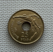 World Coins - Spain 25 Pesetas 1990   XXV Olympic Games in Barselona   Al-Bronze