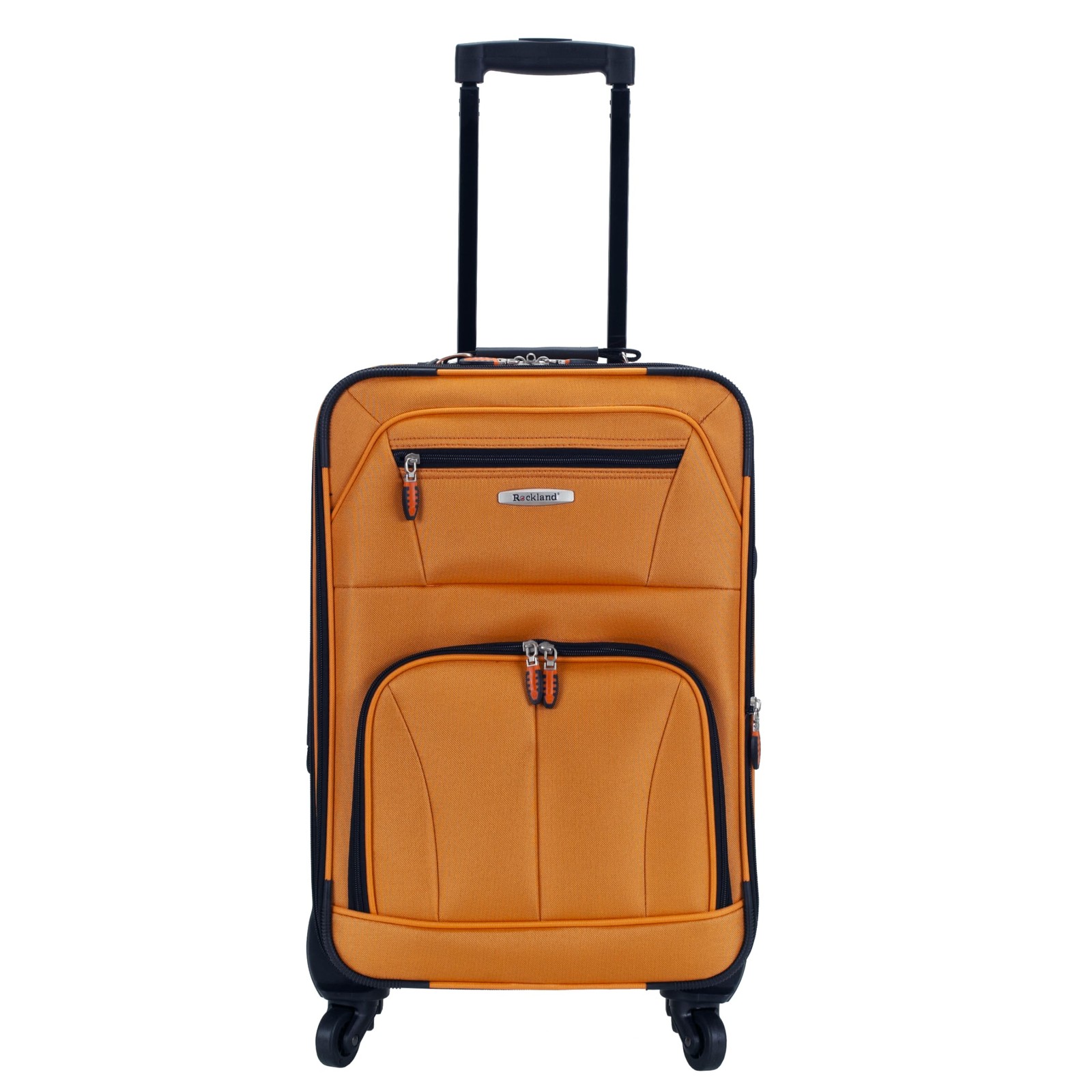 Pasadena Softside Spinner Wheel Luggage, Orange, Carry-On 19