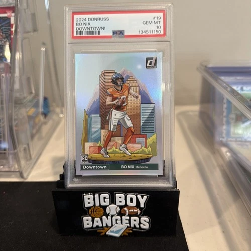 2024 Donruss Bo Nix Downtwon! CASE HIT SSP #19 PSA 10 GEM MINT RC ROOKIE