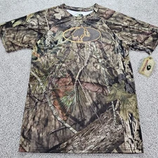 Mossy Oak Men's Camo T Shirt Size Medium Short Sleeve Camouflage Casual Sportex