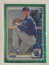 2020 Bowman Chrome #BCP-174 Jackson Kowar Prospects Green Shimmer #/99