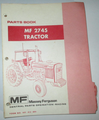 #ad Massey Ferguson MF 2745 Tractor Parts Catalog Manual Book 1977 ORIGINAL $84.99