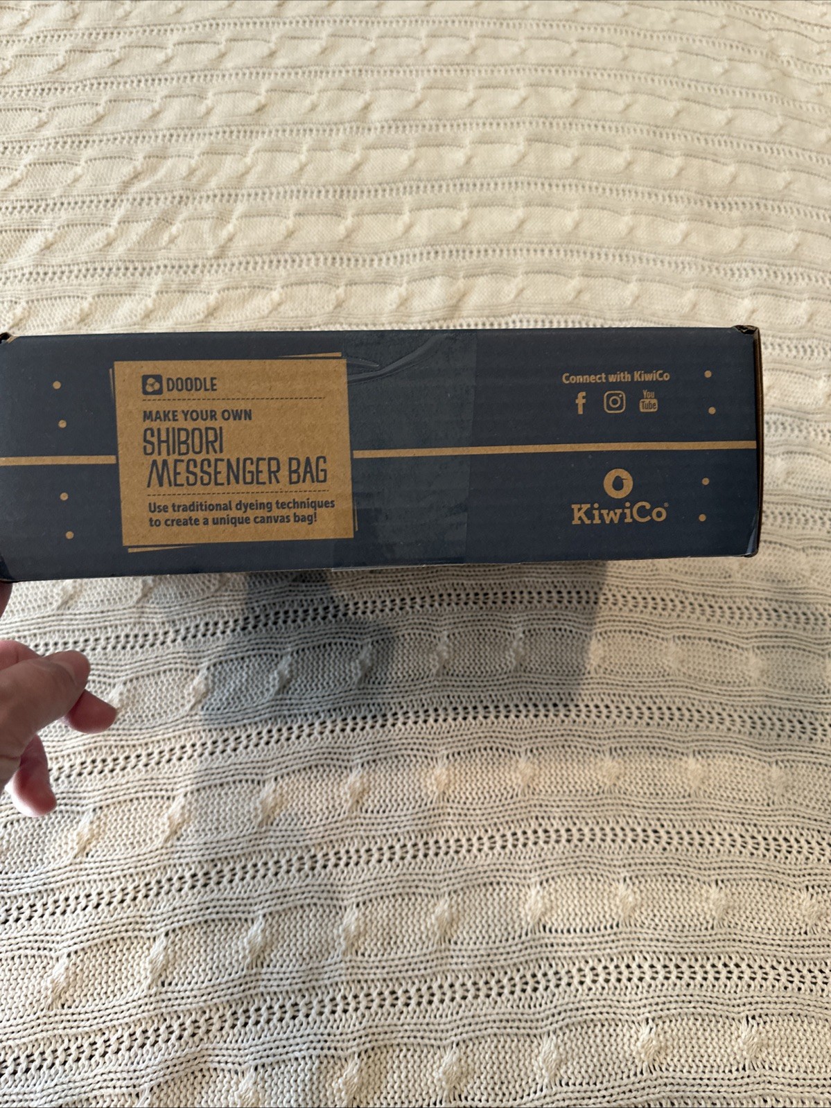 Kiwi Co. UNOPENED Shibori Messenger Bag Doodle Crate Box Craft Kids