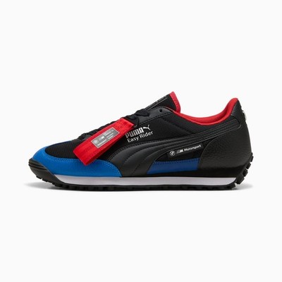 PUMA Mens BMW MMS Easy Rider Lace Up Sneakers Shoes Casual Black All Sizes