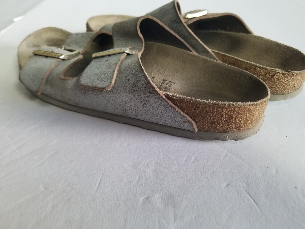 Birkenstock Arizona Gray Sandals Womens Size 41 US 10 | eBay