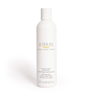 Efektiv Beauty Inula Plus Argan Max Shine Color Preserving Shampoo - 8 fl oz NEW