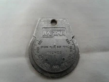 KASTAR spark plug gap tool metal keyring fob metal inches millimeters USA guage